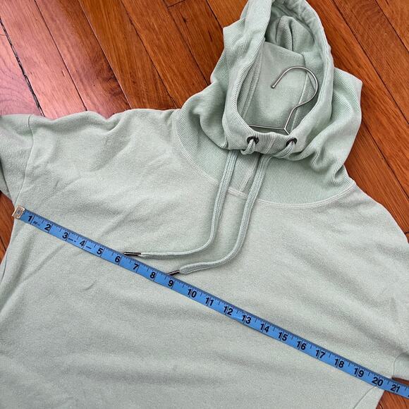 Sweaty Betty Mock Neck Fleece Hoodie Mint Green Size 4 / 6 (Small) - Picture 13 of 15